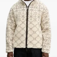 Куртка на молнии с узором