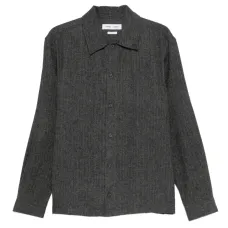 Куртка-рубашка на пуговицах с ёлочным узором