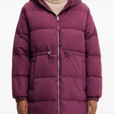 Пальто на молнии с капюшоном