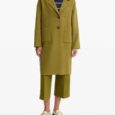 Пальто на пуговицах с карманами