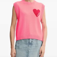 Топ без рукавов с принтом