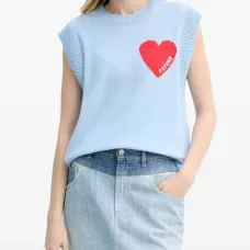 Топ без рукавов с принтом