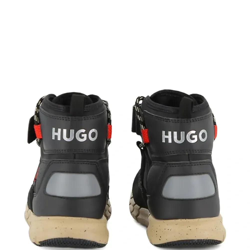 Ботинки на шнуровке с застёжкой-липучкой