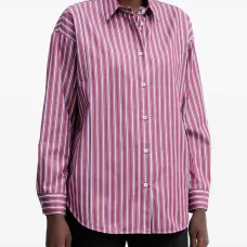 Полосатая рубашка на пуговицах Полосатая рубашка на пуговицах