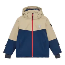 Куртка в стиле колор-блок с капюшоном Куртка в стиле колор-блок с капюшоном