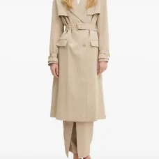 Пальто с поясом