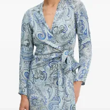 Блузка с принтом пейсли