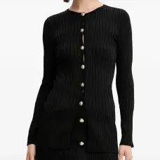 Кардиган в рубчик на пуговицах Кардиган в рубчик на пуговицах