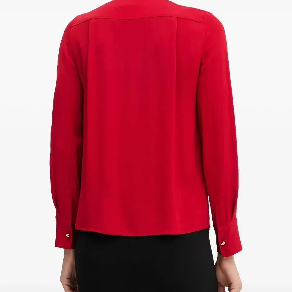 Блузка Pleated Keyhole с вырезами