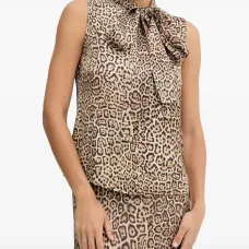 Блузка с леопардовым принтом