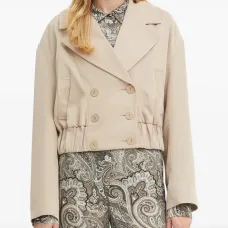 Двубортный блейзер на пуговицах Двубортный блейзер на пуговицах