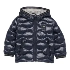 Стеганая куртка с капюшоном