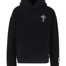 Свитер с капюшоном и графичным принтом