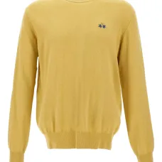 Свитер в рубчик с вышитым логотипом