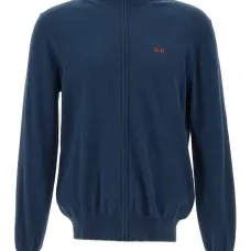 Кардиган с вышитым логотипом