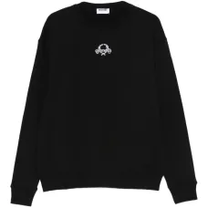 Толстовка с круглым вырезом и вышивкой