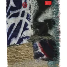 Шарф Crimson с бахромой