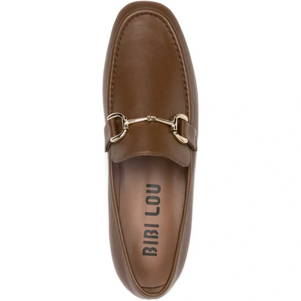 Лоферы с деталью в виде конской упряжи