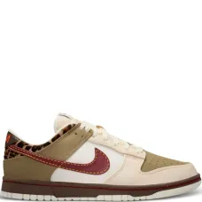 Кеды Dunk Low с леопардовым принтом