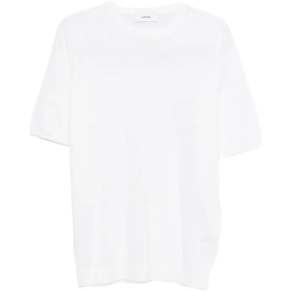 Вязаная футболка с короткими рукавами