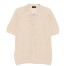 Рубашка-поло с воротником и застежкой на пуговицы Рубашка-поло с воротником и застежкой на пуговицы