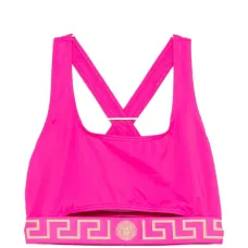 Бикини-топ с перекрещивающимися бретелями и брендированной лентой Бикини-топ с перекрещивающимися бретелями и брендированной лентой