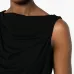 Драпированная топ без рукавов