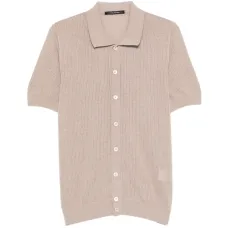 Рубашка в рубчик на пуговицах