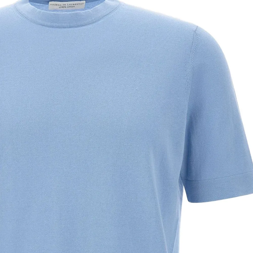 Футболка с отделкой в рубчик