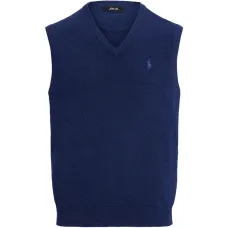 Вязаный жилет с V-образным вырезом