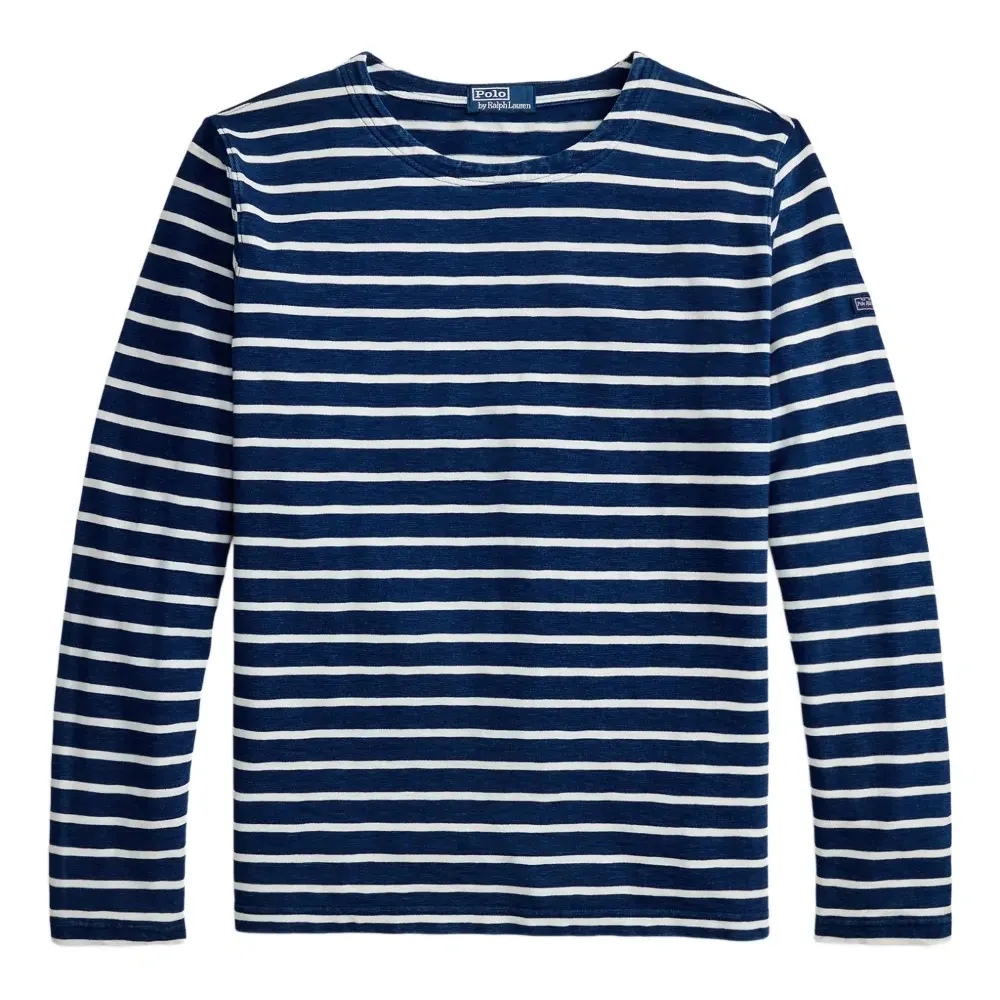 Полосатый топ с вырезом-лодочкой