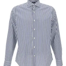 Полосатая рубашка с длинными рукавами Полосатая рубашка с длинными рукавами