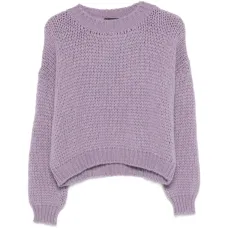 Вязаный свитер в рубчик