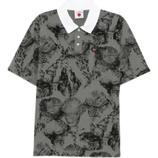 Поло с принтом в виде конуса