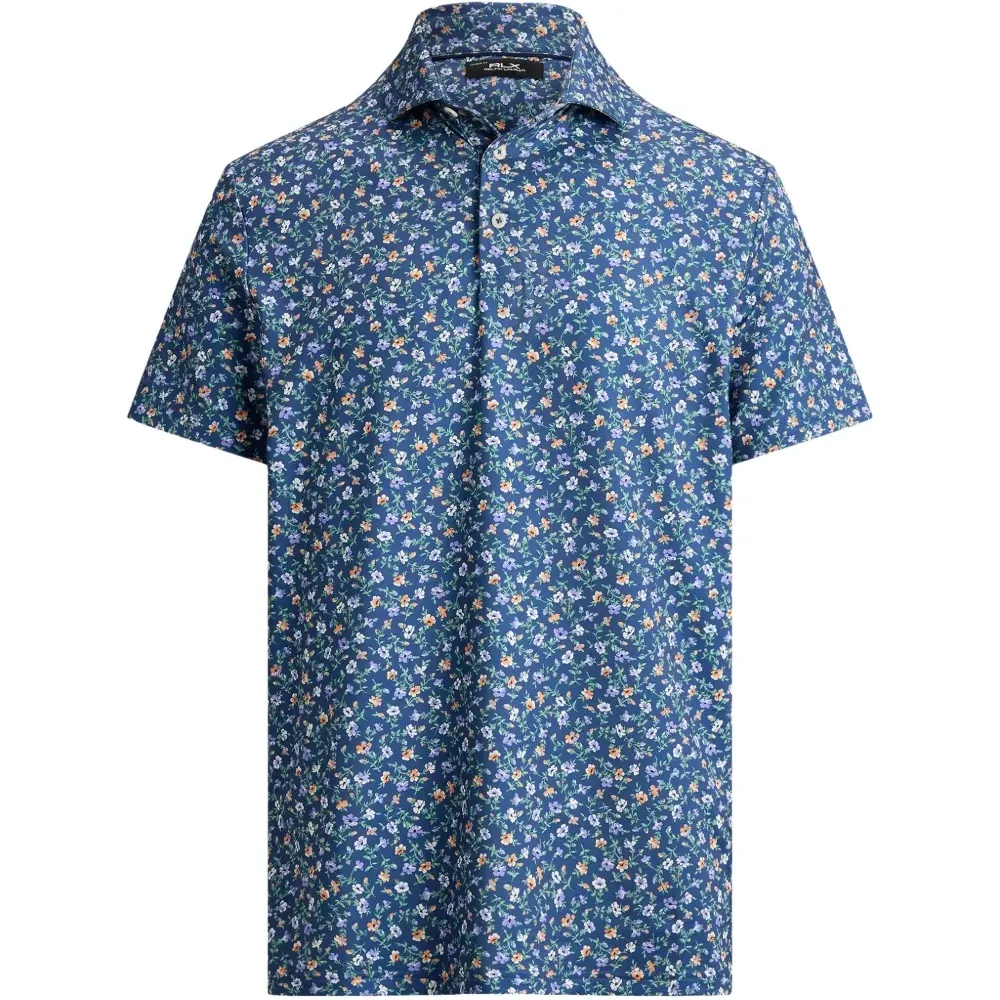 Поло с цветочным принтом