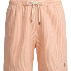 Полосатые плавки-шорты с кулиской Полосатые плавки-шорты с кулиской