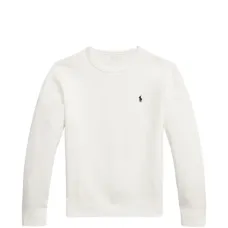 Джемпер с логотипом из двойного трикотажа