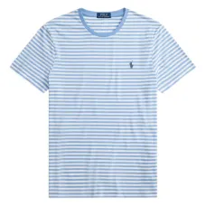 Полосатая футболка с вышитым логотипом