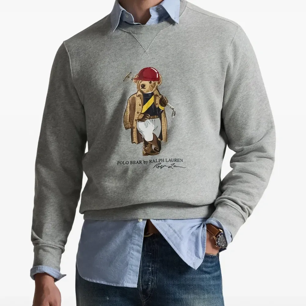 Флисовая толстовка с принтом Polo Bear Флисовая толстовка с принтом Polo Bear