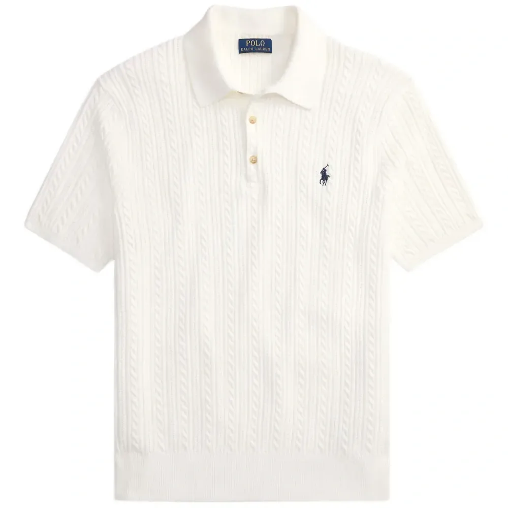 Рубашка поло фактурной вязки