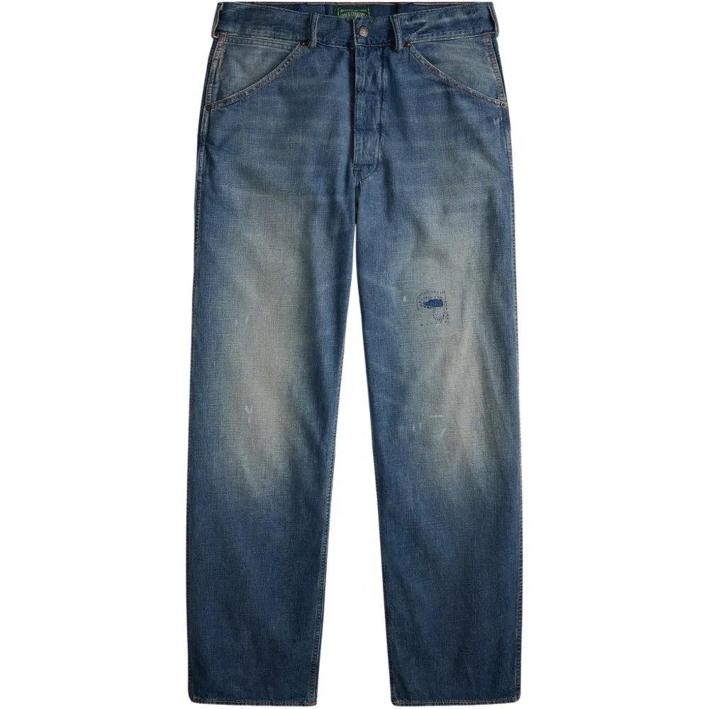 Джинсы с нашивкой-логотипом