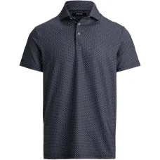 Поло с короткими рукавами и узором
