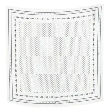 Шелковый шарф в горошек