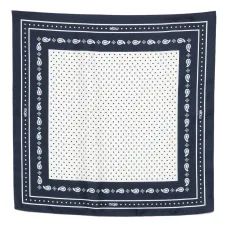 Шелковый шарф в горошек