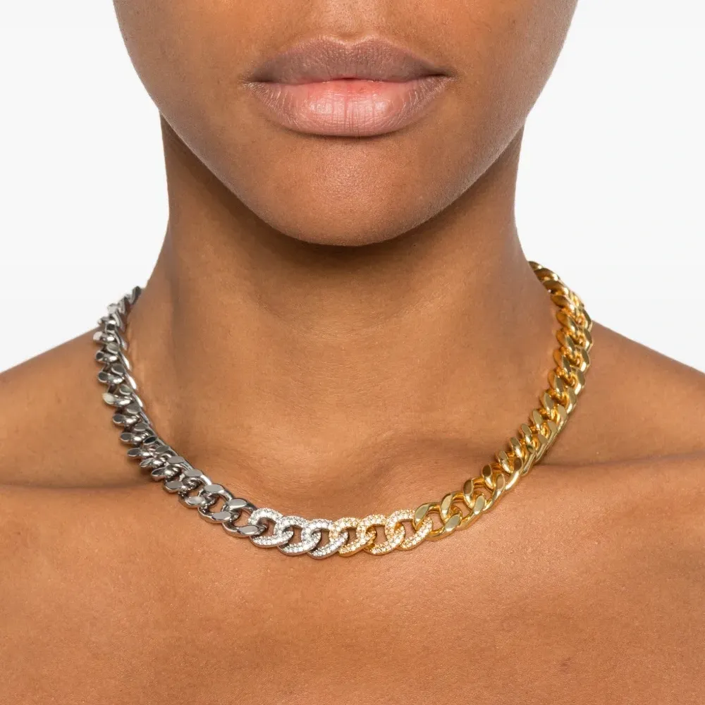 Цепочка-ожерелье с цирконием