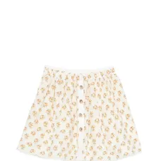 Юбка мини А-силуэта с цветочным принтом