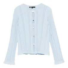 Комплект из кардигана и топа на пуговицах