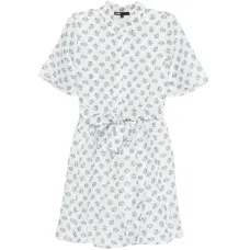 Платье мини с цветочным принтом