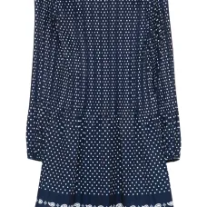 Платье мини в горох