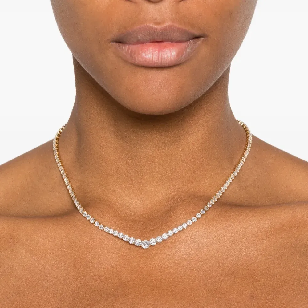 Ожерелье с застёжкой и вставками из циркония